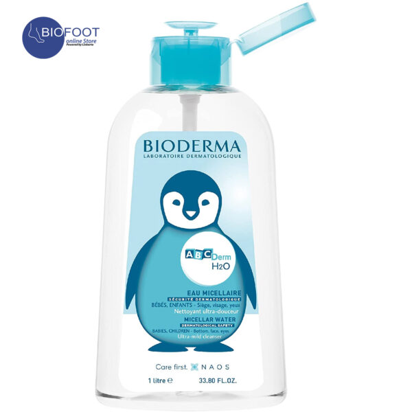 Bioderma ABCDerm H2O Micellar water Ultra-gentle cleansing for Baby & children skin 1 Liter