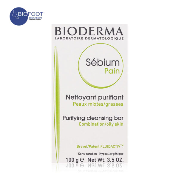 Bioderma Sebium Pain Purifying Cleansing Bar for Combination to Oily Skin 100g