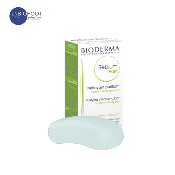 Bioderma Sebium Pain Purifying Cleansing Bar for Combination to Oily Skin 100g - Image 3