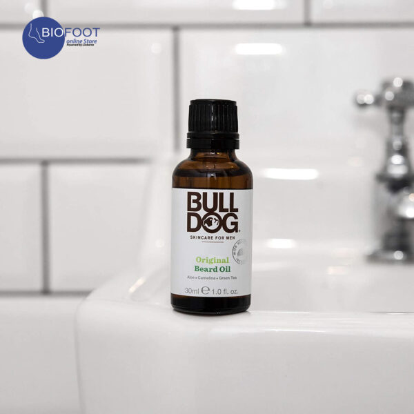 BULL DOG Men's Skincare and Grooming Original Beard Oil for Men with Aloe, Camelina & Green Tea 30ml - Image 4