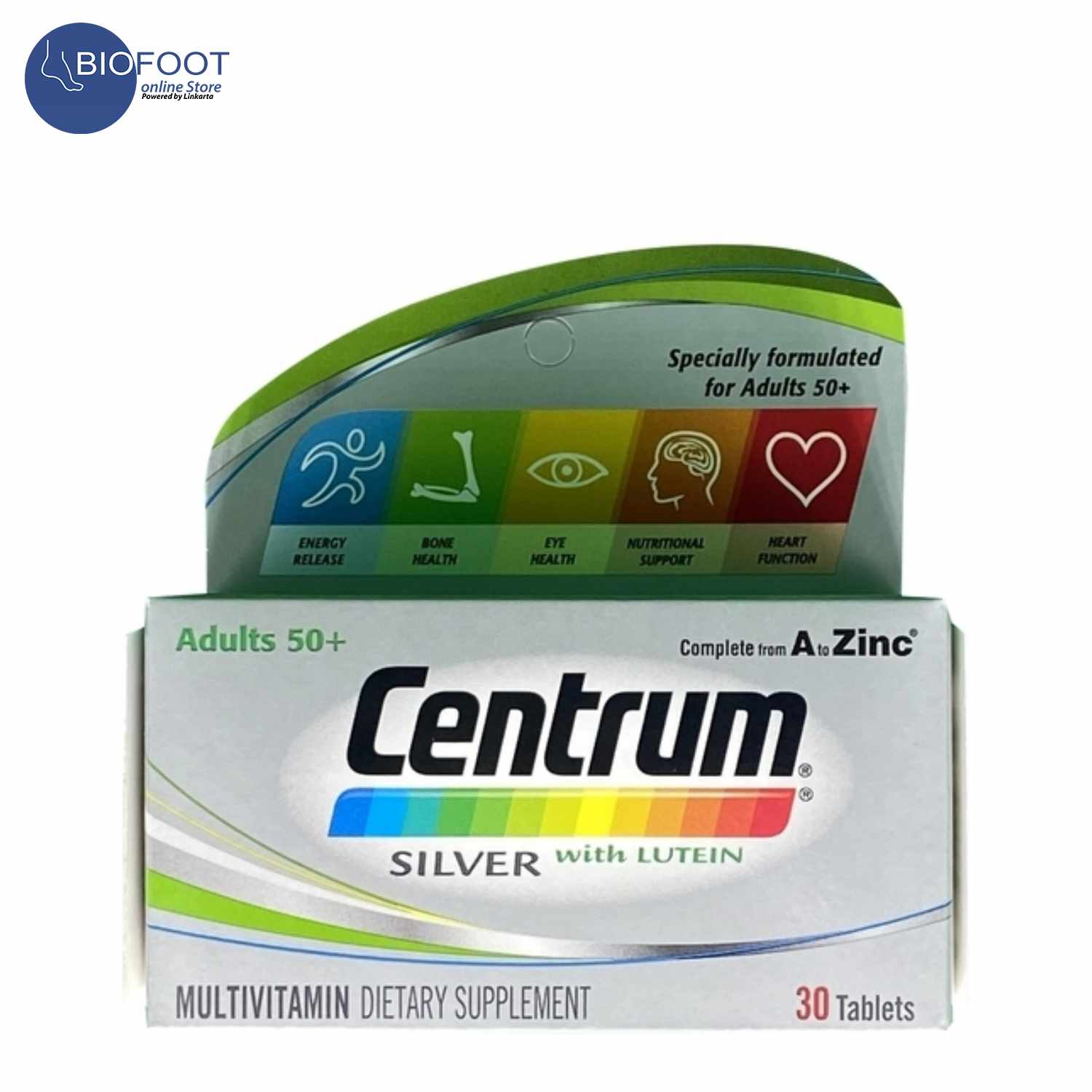 Centrum Silver Multivitamins Food Supplement with Lutein Tab 30s Online