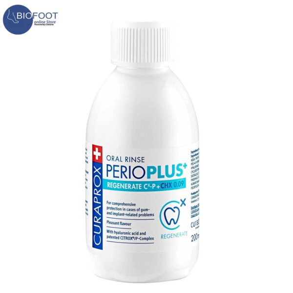 Curaprox PerioPlus+Regenerate CHX 0.09% Mouthwash 200ml