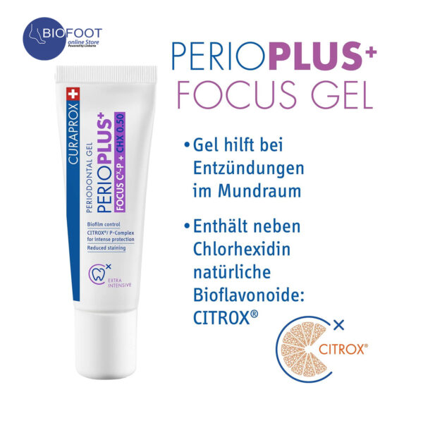 Curaprox PerioPlus+ Focus CHX 0.50 Gel 10ml - Image 2