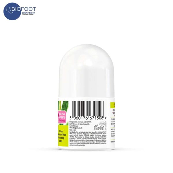 Dr. Organic Tea Tree Deodorant Roll On 50ml - Image 2