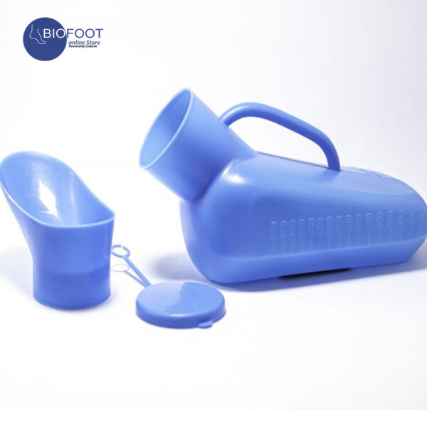 3W KY-664B Urinal Pot Hand-held Detachable Pot Mouth Unisex Blue Urinal, Suitable for Hospital/Home/Advanced Care Urinal 800ml