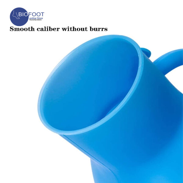 3W KY-664B Urinal Pot Hand-held Detachable Pot Mouth Unisex Blue Urinal, Suitable for Hospital/Home/Advanced Care Urinal 800ml - Image 2