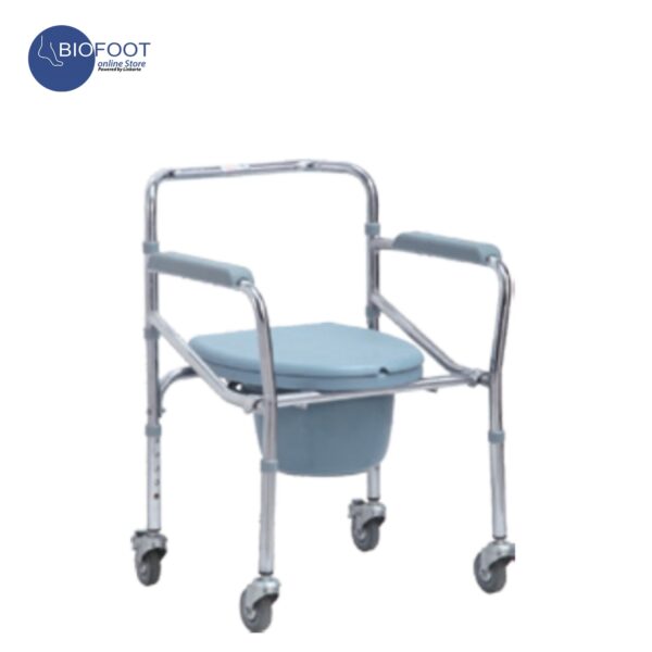 3W 696 Commode Chair With Wheels