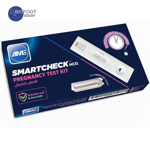AME SmartCheck Pregnancy Test Kit with Urine Cup | Cassette Type | Results in 5 Minutes