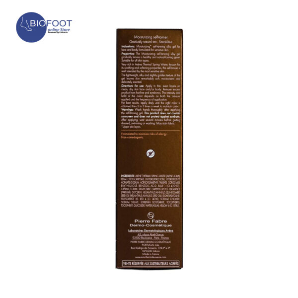 Avene Autobronzant Hydratant Moisturizing Self Tanner 100ml - Image 3