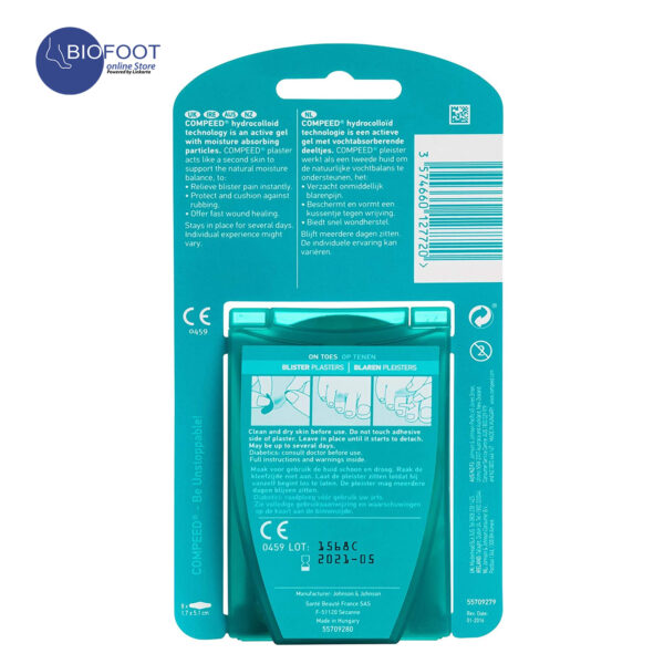 Compeed Blister Plasters On Toe 8pcs - Image 2