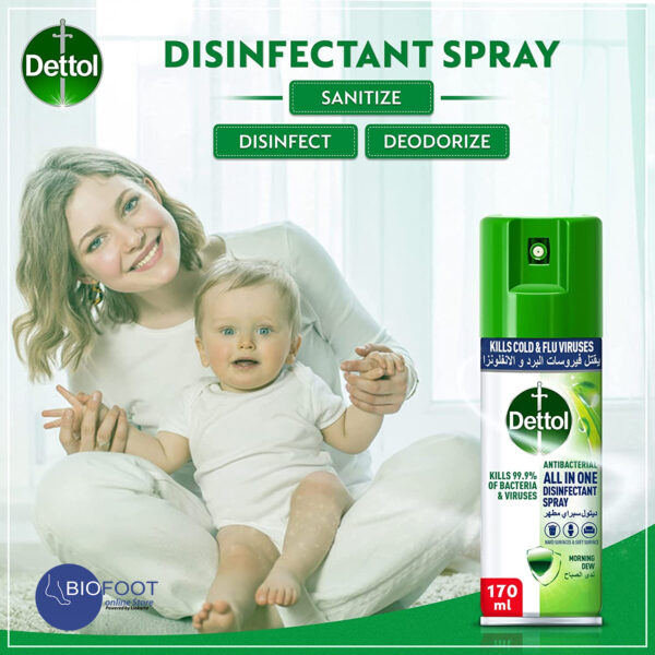 Dettol Antibacterial All in One Disinfectant Spray Mini 170ml - Image 5