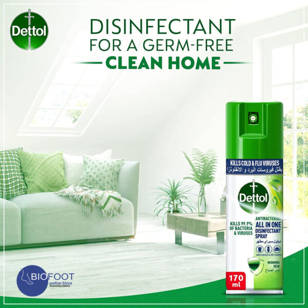 Dettol Antibacterial All in One Disinfectant Spray Mini 170ml - Image 2