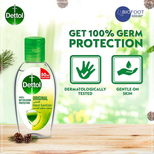 Dettol Hand Sanitizer Original 50ml - Image 2