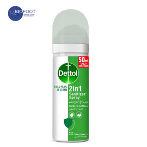 Dettol 2 In 1 Sanitizer Spray For Hands & Surfaces With Aloe Vera Extracts  50ml