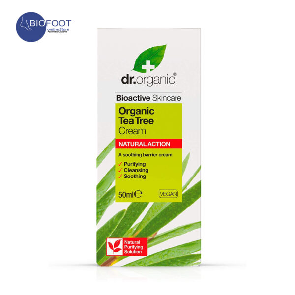 Dr.Organic Tea Tree Cream 50ml - Image 2