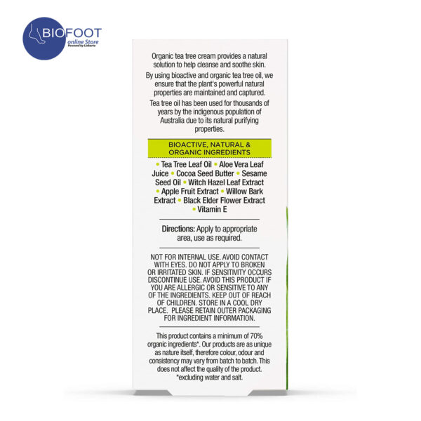 Dr.Organic Tea Tree Cream 50ml - Image 3
