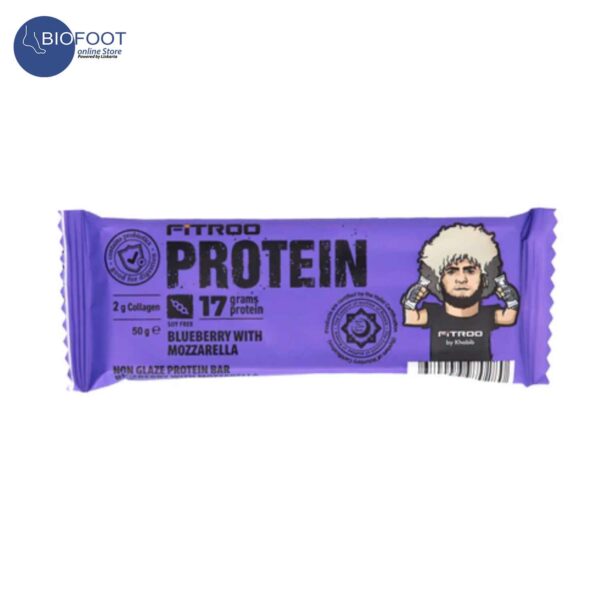 Fitroo by Khabib Protein Non Glazed Bar Blueberry with Mozzarella 50gr ...