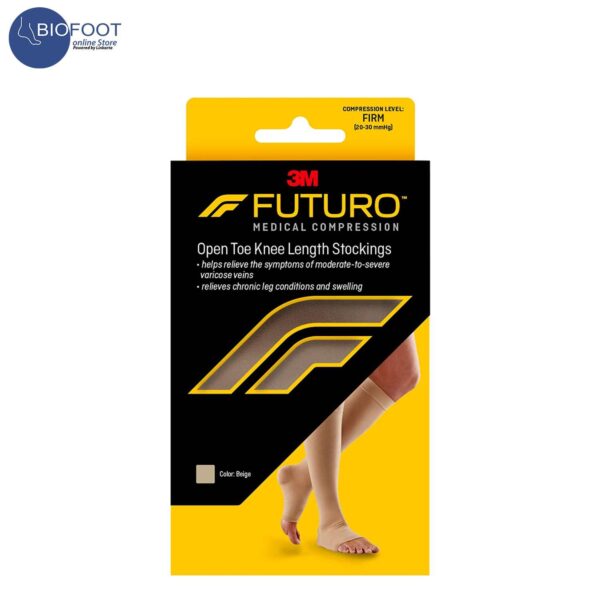 FUTURO Knee Length Stocking Open Toe/Open Heel-L