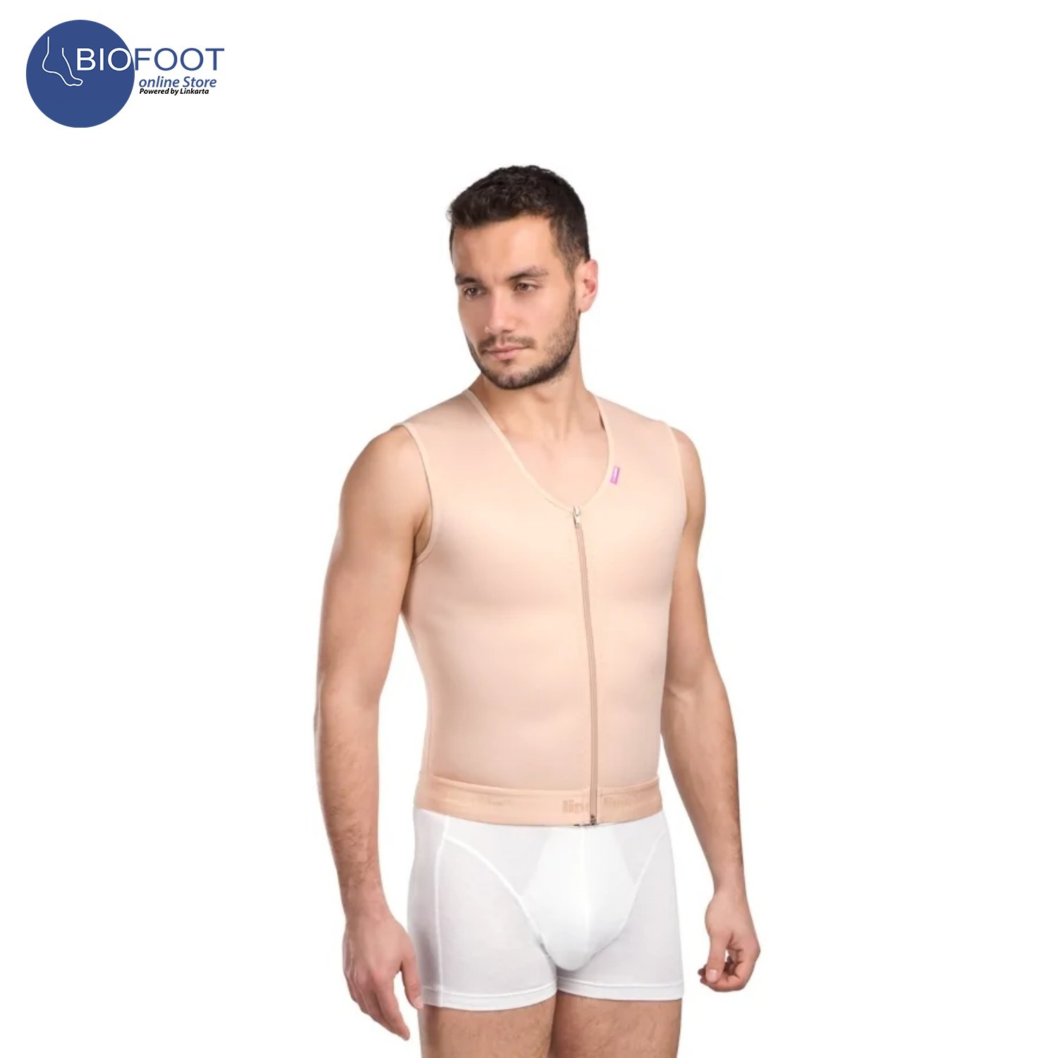Lipoelastic MTm Comfort Male Post Surgery Compression Vest - Natural Color  Online Shopping Dubai, UAE