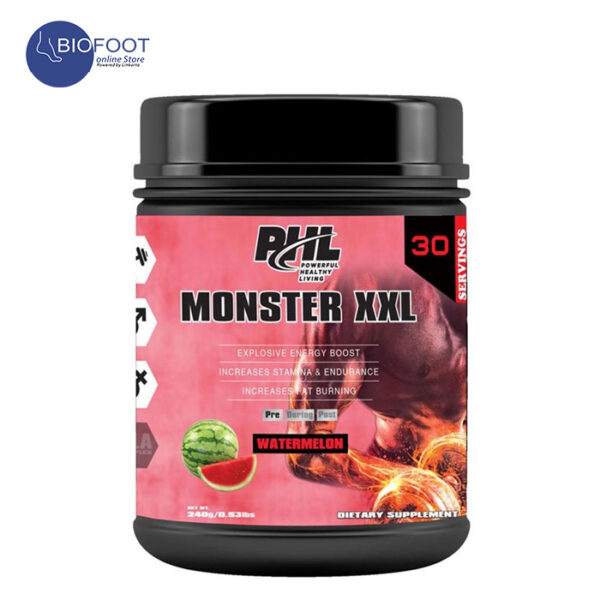 PHL PRE WORKOUT MONSTER XXL POWDER WATERMELON 30 SERVINGS 240 G