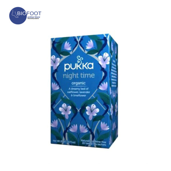 PUKKA Night Time 20*1G Organic A Dreamy Bed Of Oatflower, Lavender & Limeflower20 bags