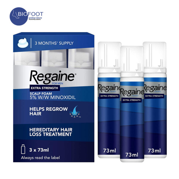 Regaine for Men Hair Loss & Hair Growth Scalp Foam ,
3 Units x 73 ml