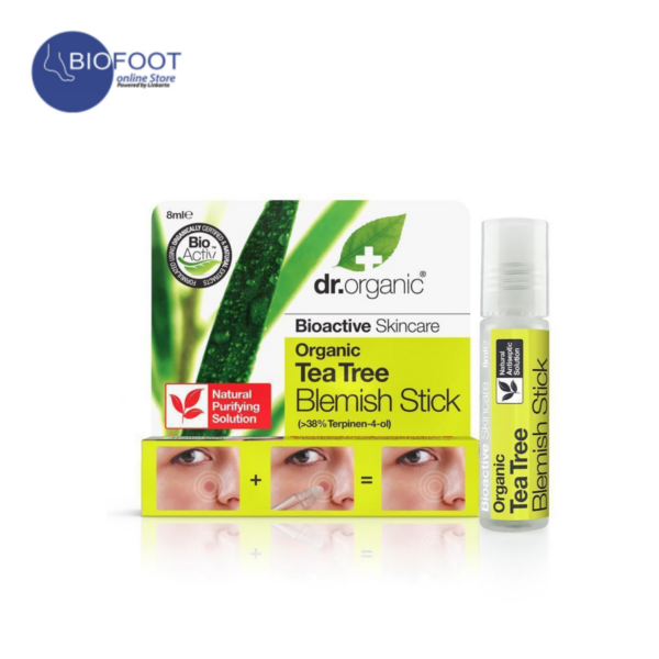 Dr.Organic Tea Tree Blemish Stick , Natural , Vegan , Cruelty Free , Paraben & SLS Free , 8ml