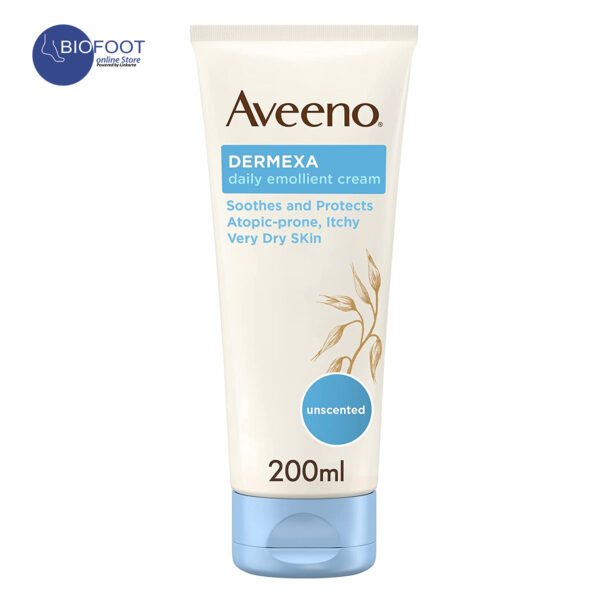 Aveeno Dermexa Daily Emollient Cream Soothes And Protects Very Dry Itchy Skin  200ml