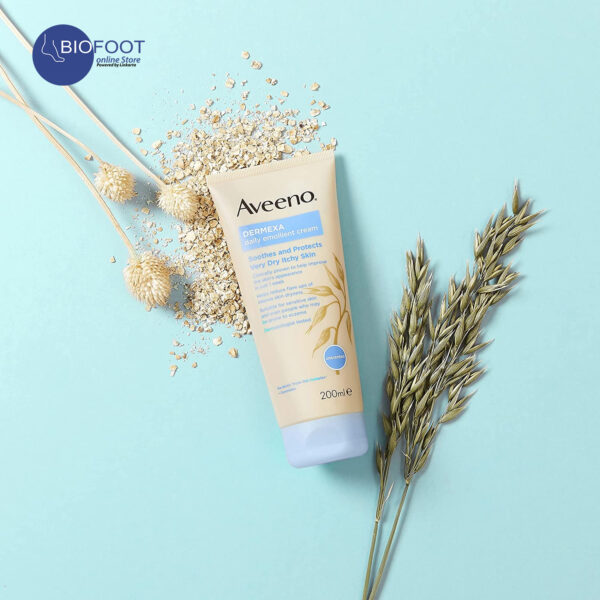 Aveeno Dermexa Daily Emollient Cream Soothes And Protects Very Dry Itchy Skin  200ml - Image 4
