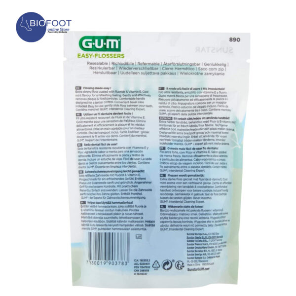 GUM Easy Flossers Cool Mint 30pcs - Image 2