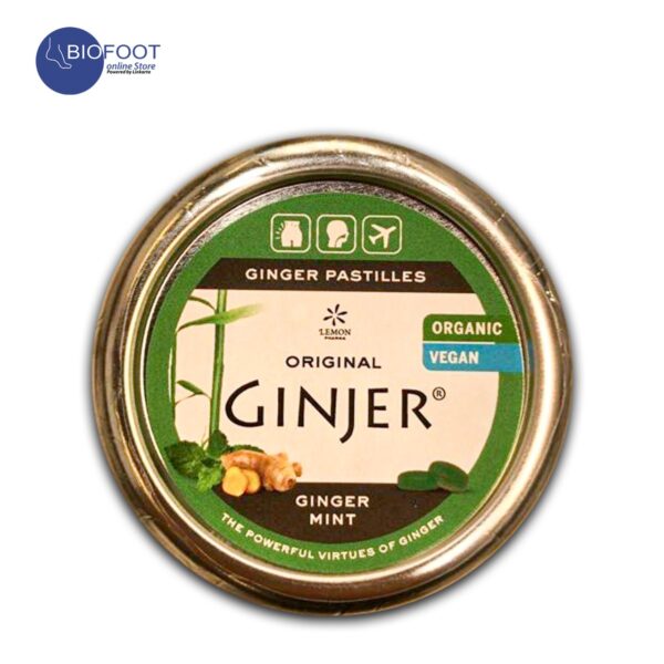 Ginjer Pastille Mint Organic 40g