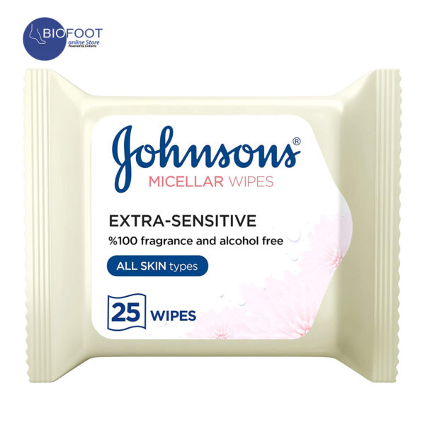 Johnsons Micellar Wipes Refreshing All Type Skin 25pcs