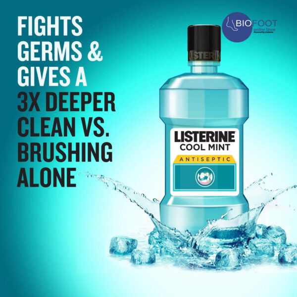 Listerine Mouthwash Cool Mint Antiseptic 250ml - Image 3