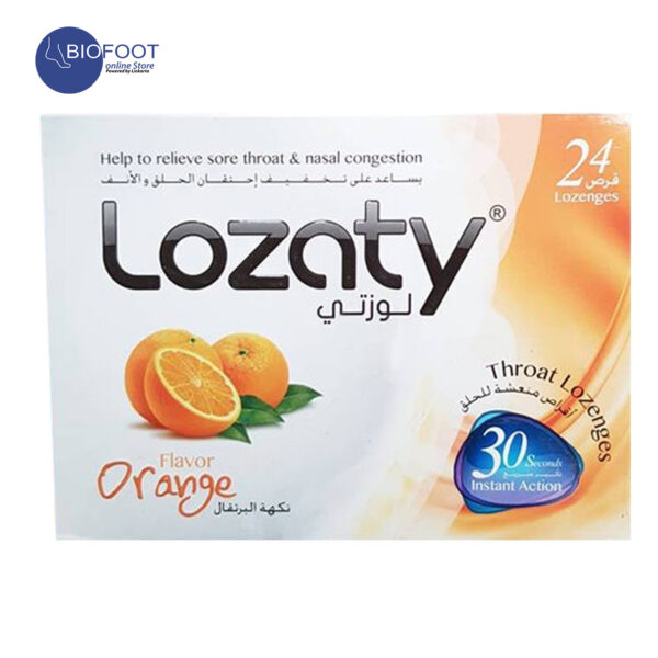 Lozaty Throat Lozenges Orange 24Lozenges