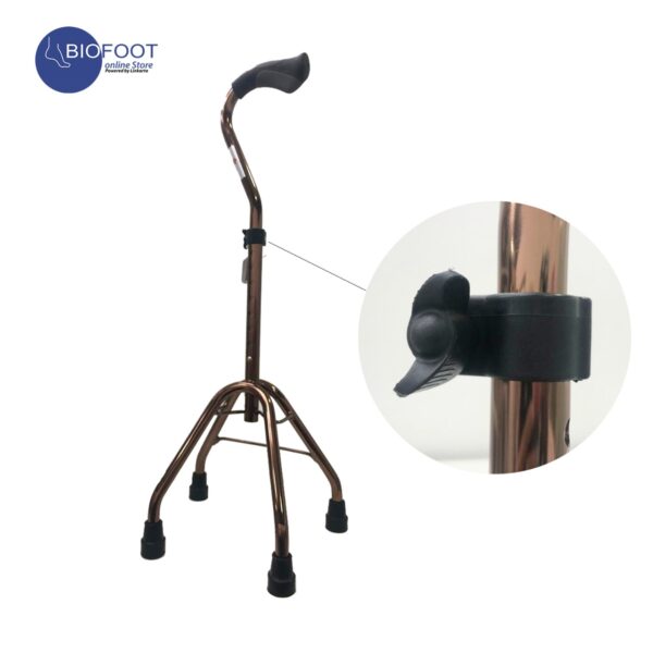 3W 4Legged Golden Walking  Stick 924L
