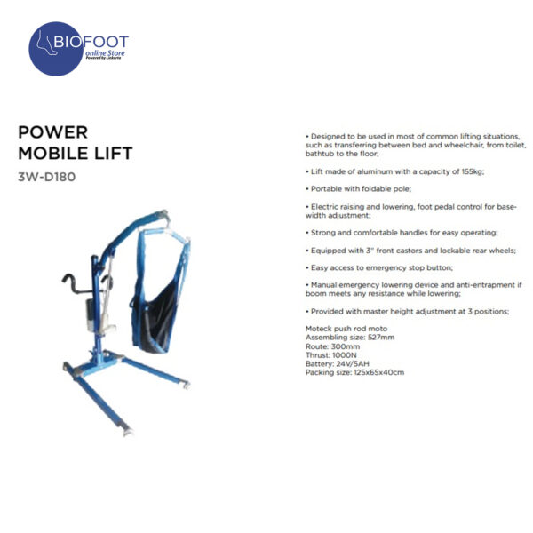 3W D180 Electrical Power Mobile Lift - Image 2