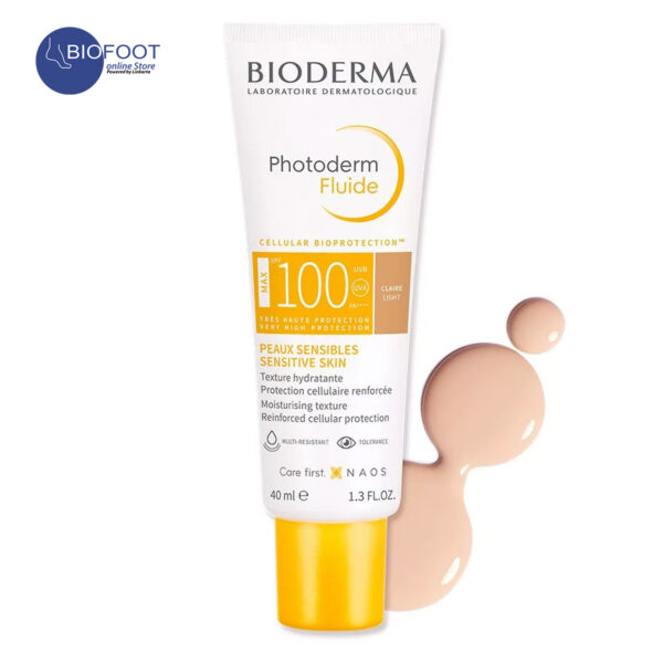 Bioderma Photoderm Fluide SPF100 Claire Light Cream 40ml - Image 3