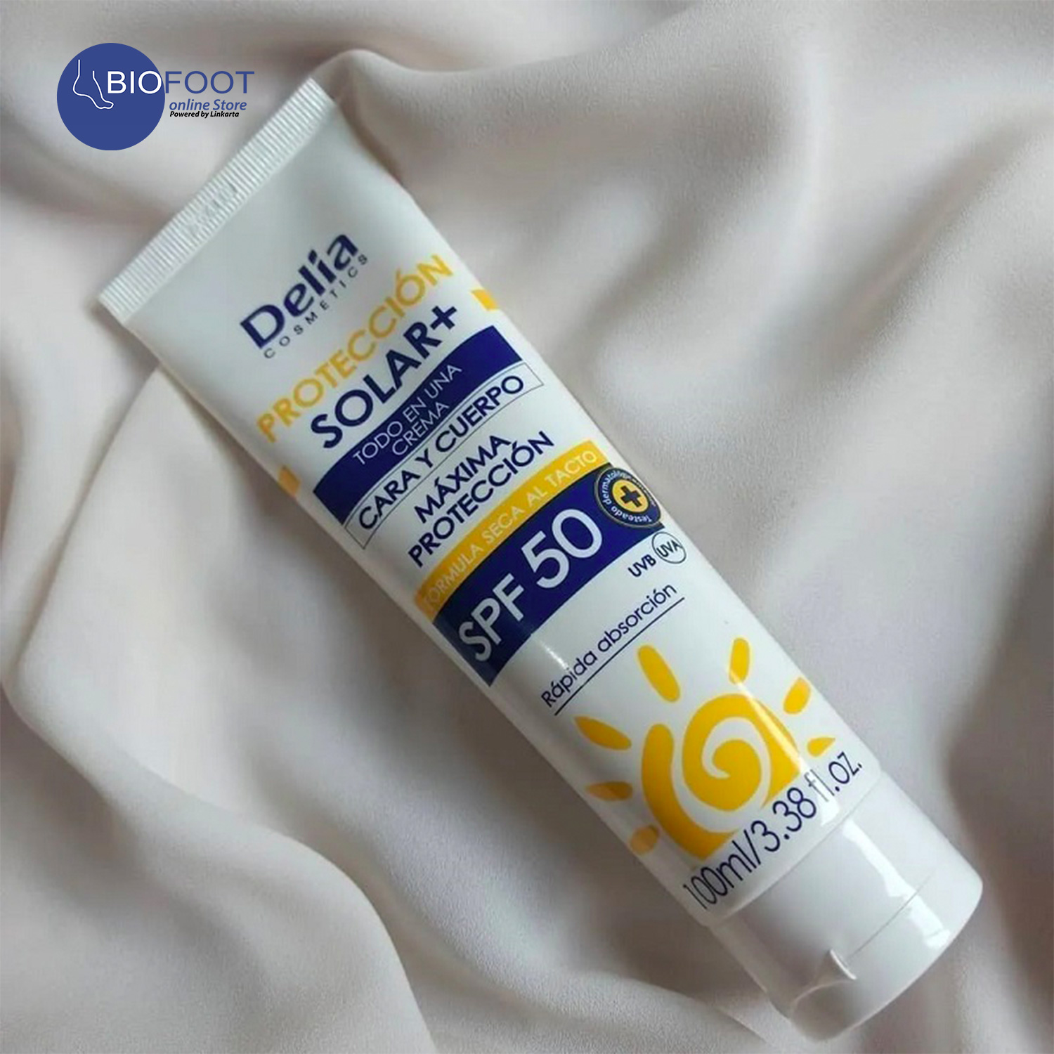 Delia Cosmetics Protection Solar+ Cream SPF50 100ml Online Shopping Dubai,  UAE | Linkarta