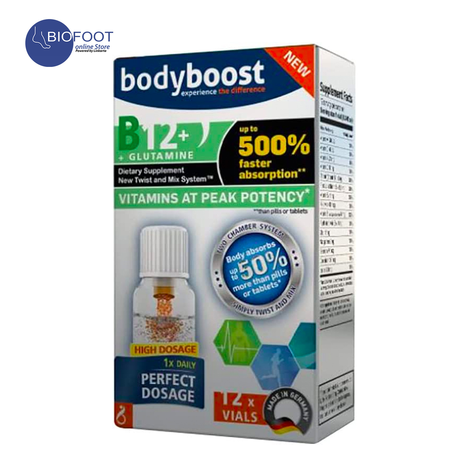 Bodyboost Vitamin B12 + Glutamine B Complex 10ml Vial 12s Online