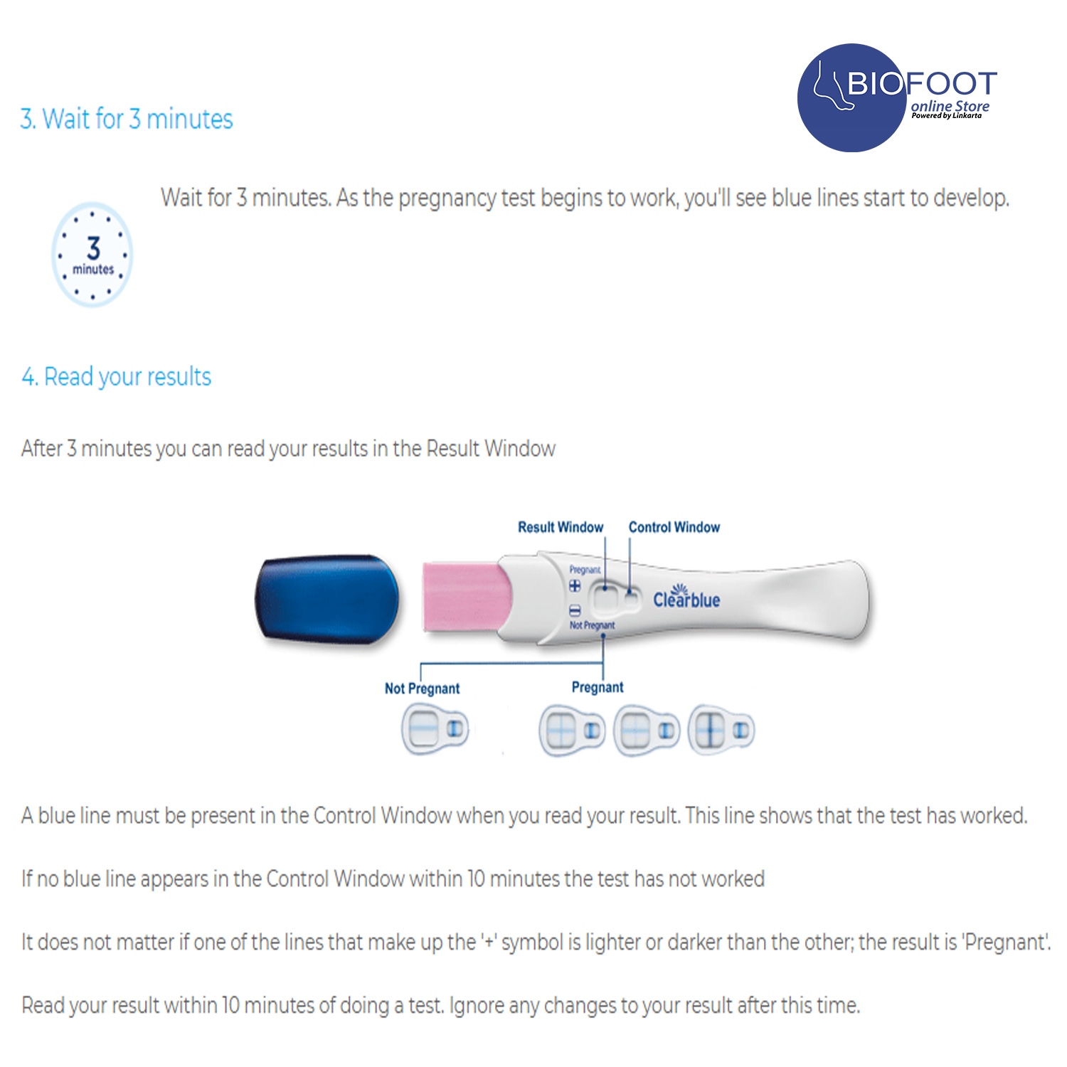 Clear blue plus sale