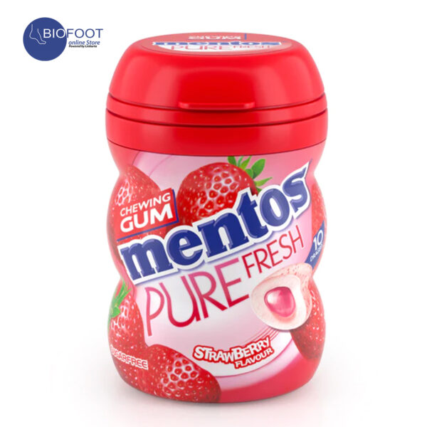 Mentos Pure Fresh Strawberry Chewing Gum 10pcs