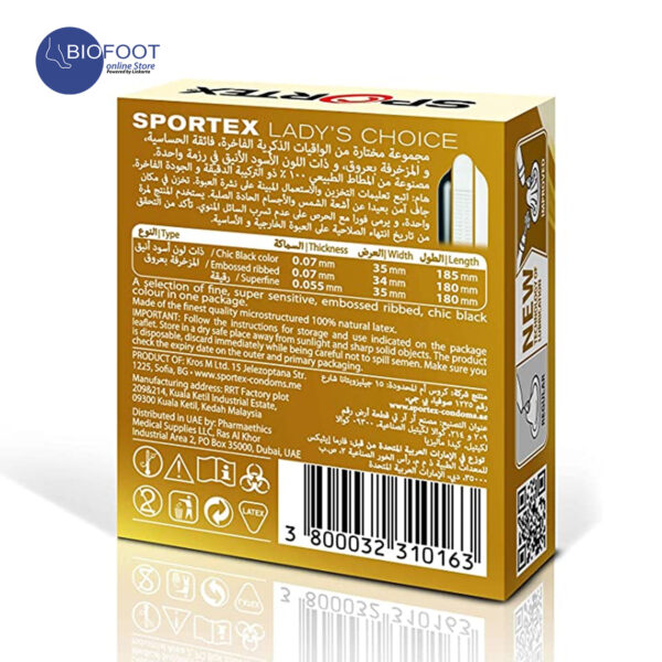 Sportex Lady's Choice Condom 3pcs - Image 2