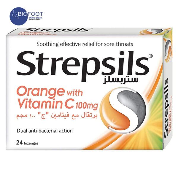 Strepsils Sore Throat Relief Orange 24pcs