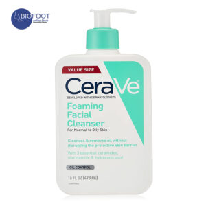 CeraVe Foaming Facial Cleanser Makeup Remover and Daily Face Wash for Oily Skin 473ml