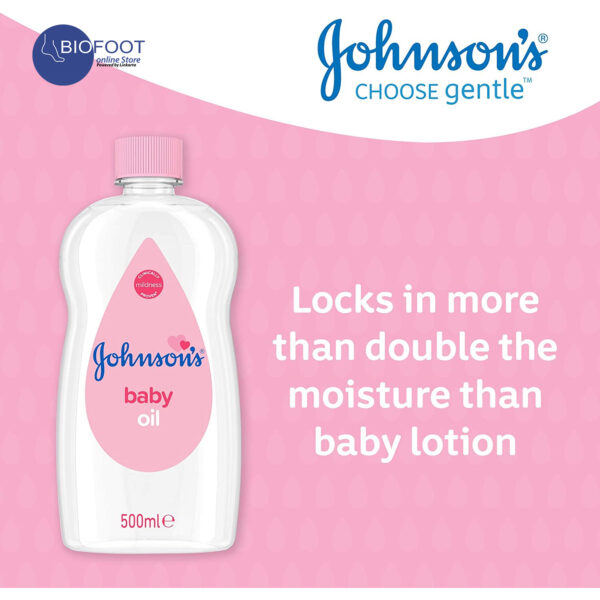 Johnsons's Baby Oil 500ml - Image 2