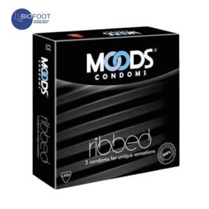Moods Ribbed Condoms 3's
