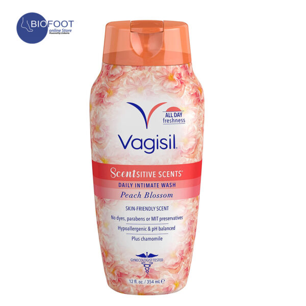 Vagisil Scentsitive Scents Daily Intimate Feminine Wash for Women - Peach Blossom 354ml