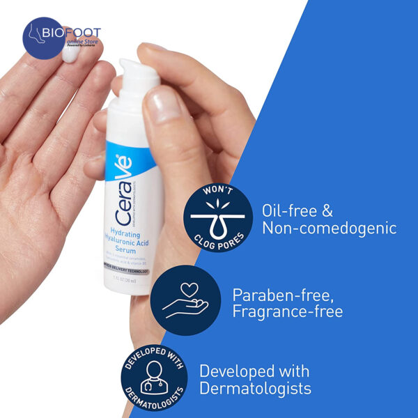 Cerave Hyaluronic Acid Serum for Face with Vitamin B5 30ml - Image 3
