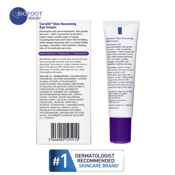 CeraVe Skin Renewing Eye Cream 14.2g - Image 2