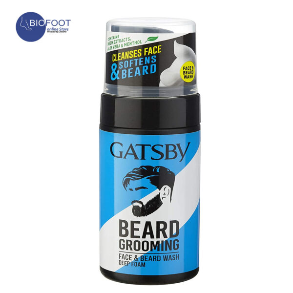 Gatsby Beard Grooming Face And Beard Wash deep Foam 110ml